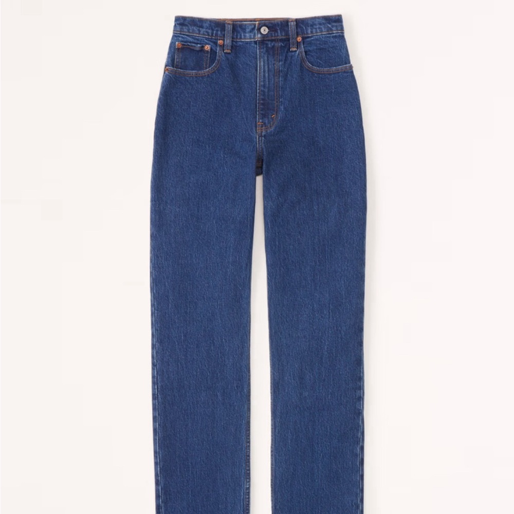 Abercrombie & Fitch Blue Straight Leg Jeans